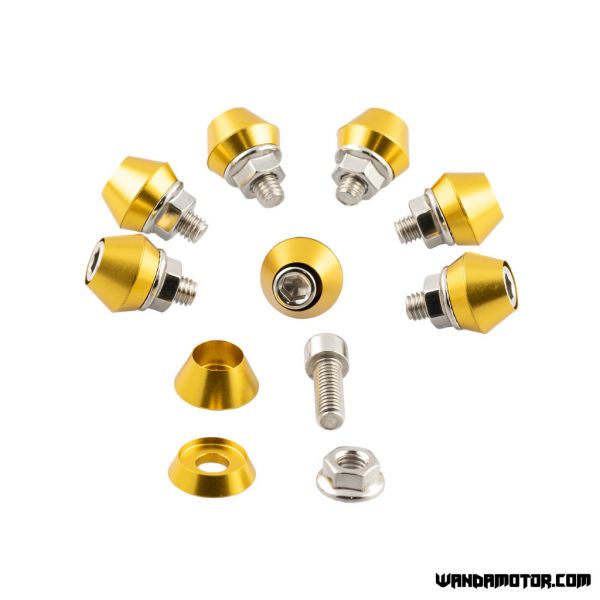 Wheel bolt set Monkey gold-1